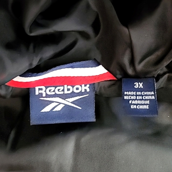 Reebok Women's Black Hooded Quilted Zip Up Jacket Lightweight Size 3X - Picture 7 of 11